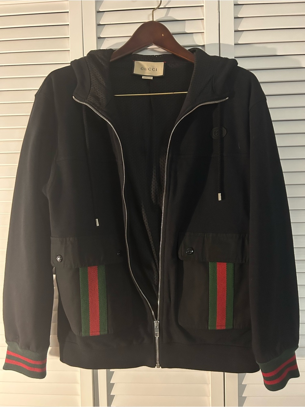 COTTON JERSEY HOODED JACKET. - Picture 5 of 12